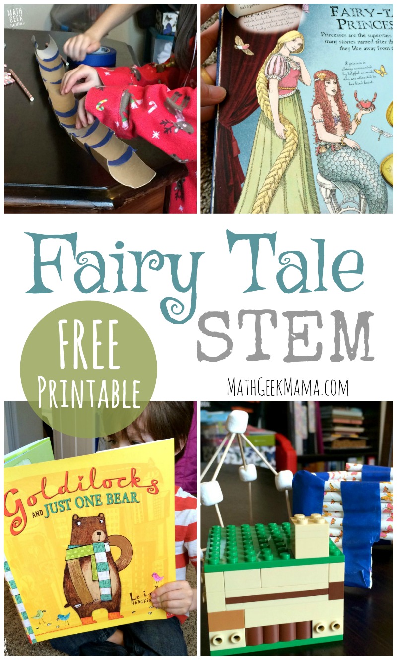 Looking for a new way to bring classic stories to life? Try these super fun (and super simple!) Fairy Tale STEM challenges! The free download includes 5 different ideas to explore math and engineering concepts with your K-5 kids.