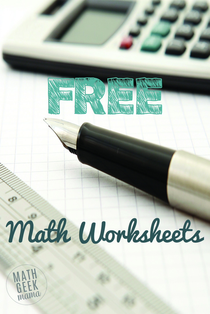 Click here to find tons of FREE math worksheets! Math practice for fractions, decimals, 3D shapes and more!