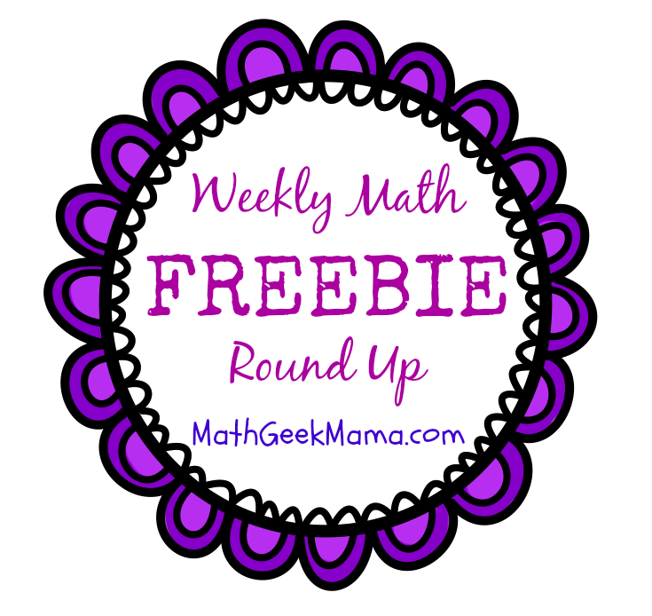 Weekly Math Freebie Round-Up!