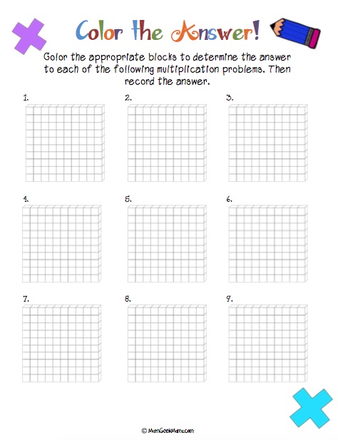 Color the Multiplication Answer