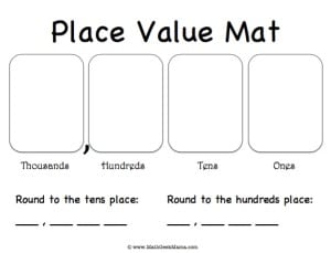Place Value Mat