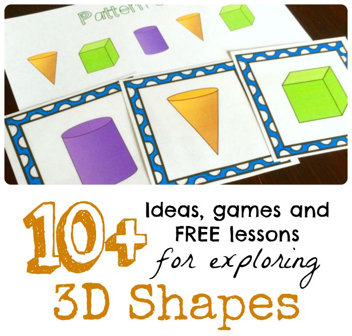 A great list of ideas and free printables for learning about 3D shapes and their nets! Such fun ideas!