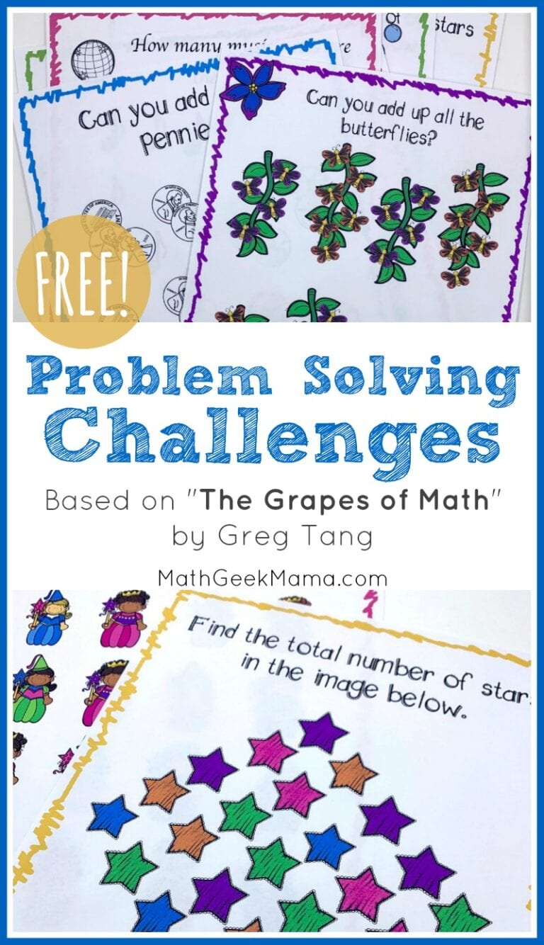 {FREE} Problem Solving Challenges based on “The Grapes of Math”