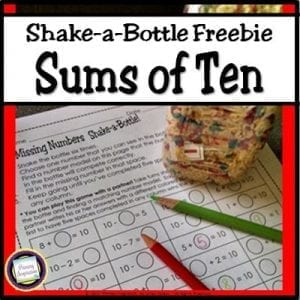 Shake a Bottle Sums of Ten