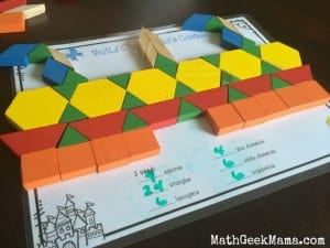 Disney Math: Using Pattern Blocks to Create Cinderella’s Castle!