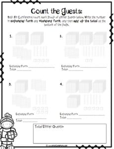 FREE "Sir Cumference and All the King's Tens" Activities!