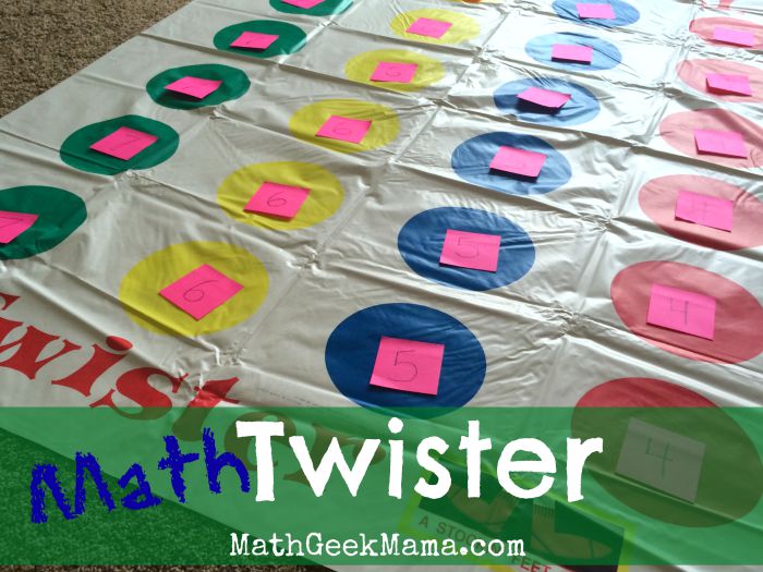 Math Twister! {A Fun Indoor Math Game!}