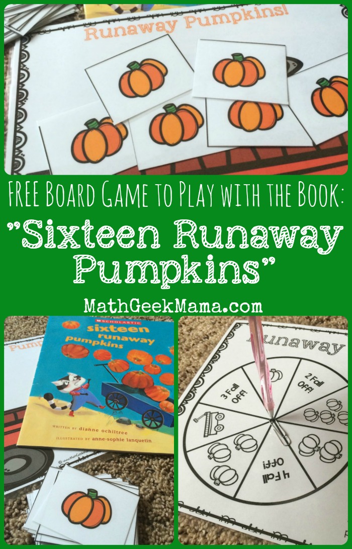 This book is so cute and I love this game to go with it! So fun for Fall!