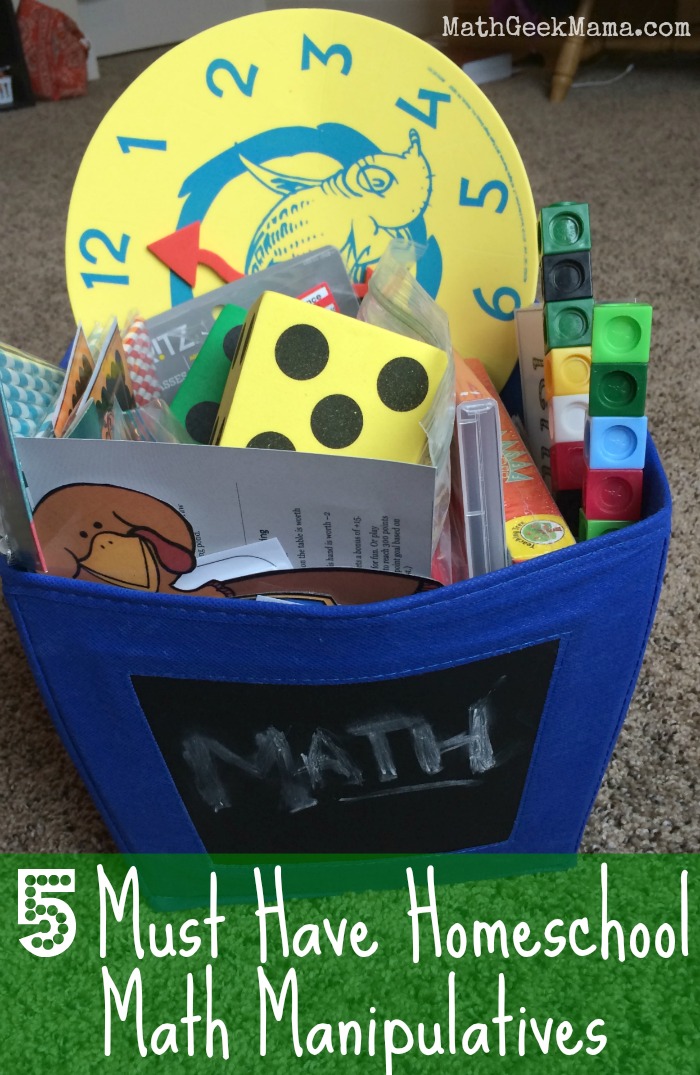 Knowing what to purchase to homeschool math can be so overwhelming! This post explains the necessary homeschool math manipulatives and what tools you can survive without! 