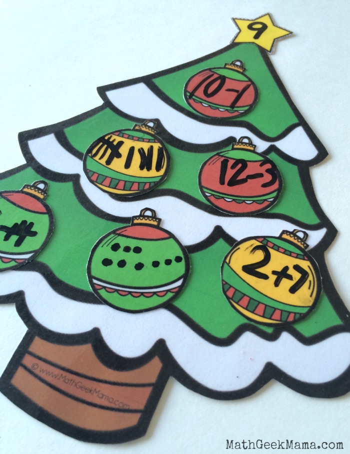 This Christmas math activity helps increase number sense, and gets kids to think creatively about numbers! There are so many ways to use it depending on the age of your students, so the possibilities are endless!