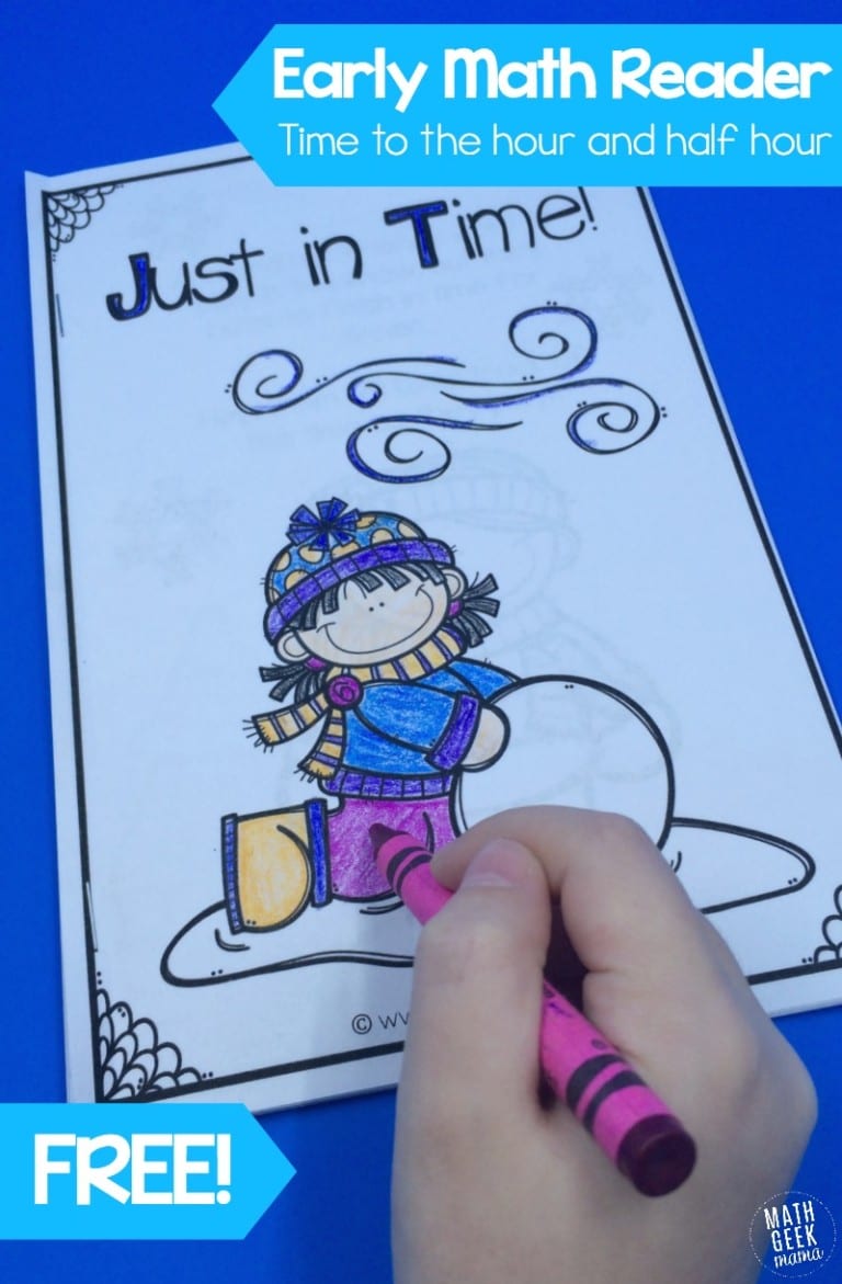 Telling Time Early Math Reader {FREE Printable}