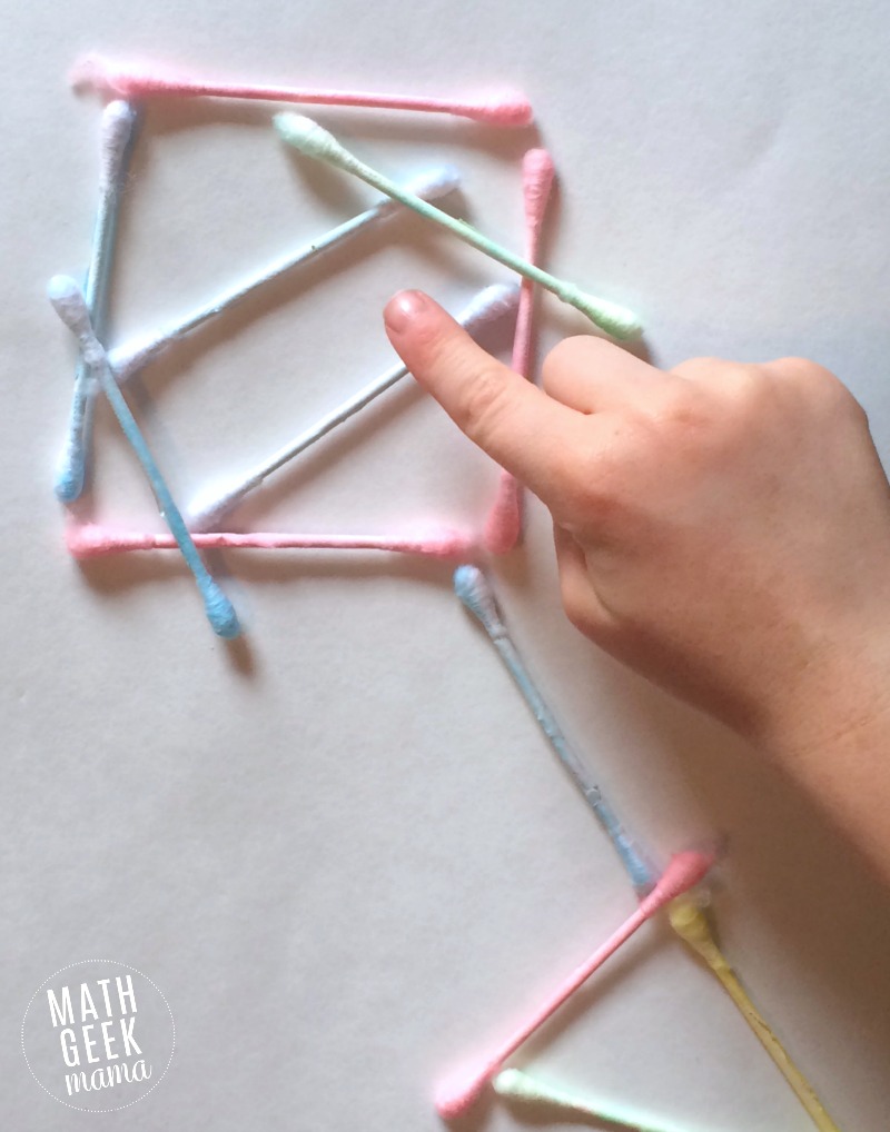This looks so fun, and there are so many great ideas about how to use this super cheap math manipulative to learn all kinds of math concepts! Math with Q-Tips is so easy and versatile!