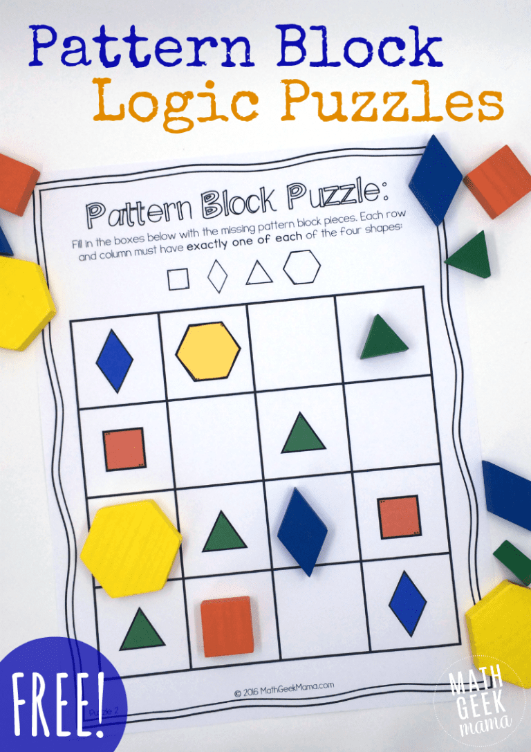 Pattern Block Puzzles {FREE}