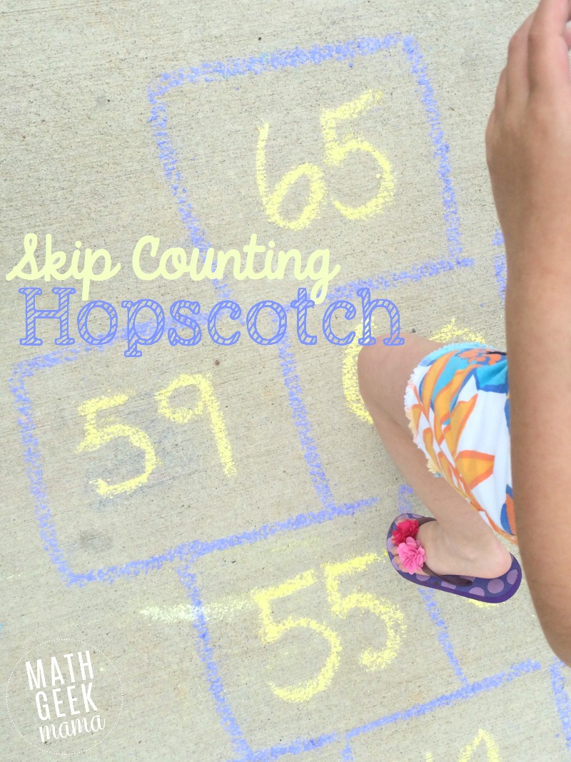 Simple Multiplication Game for 2nd Grade: Skip Counting Hopscotch