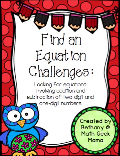 This set of addition and subtraction equation searches is a fun and unique way for kids to practice their math skills! This set focuses on addition and subtraction within 40, and is perfect for kindergarten and first grade.