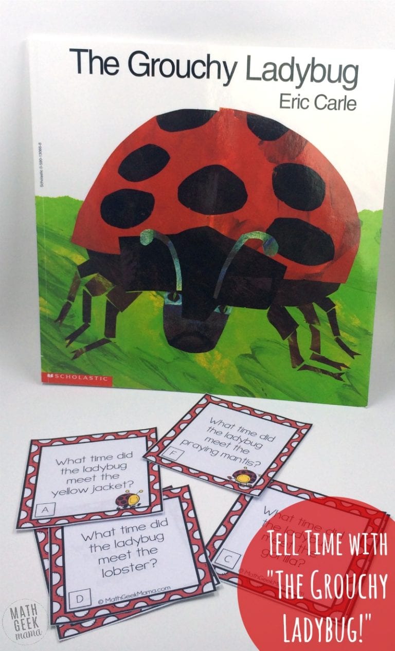 Telling Time with The Grouchy Ladybug! {FREE!}