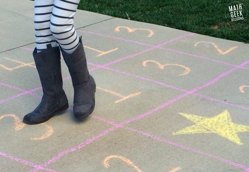 This unique game challenges kids to think logically, as well as practice counting! After playing, challenge kids to make a sidewalk chalk jumping maze of their own!