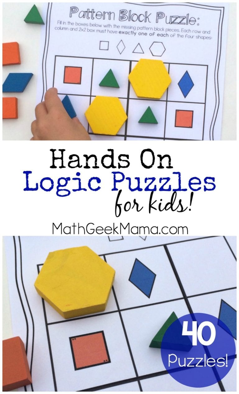 Hands on Logic Puzzles for Kids!