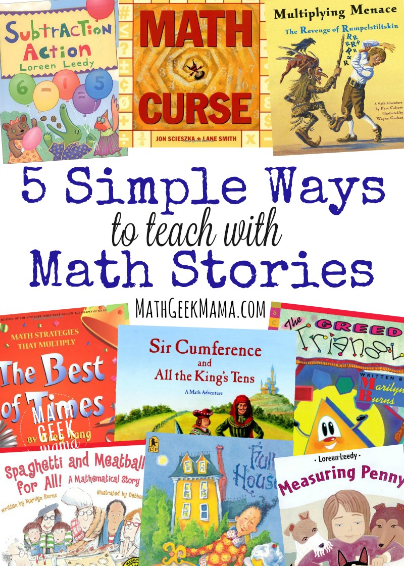 There are so many fun ways to incorporate good math story books into the classroom! Check out this post for ideas, tips and free resources to teaching with math story books!
