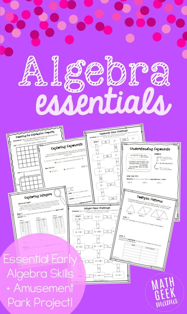 Algebra Essentials Resource Bundle