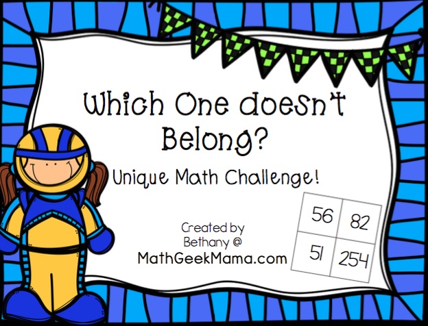 Challenge kids of all ages with this unique critical thinking challenge: which number doesn't belong? There are countless right answers to spark thinking and math talks in your home or classroom!