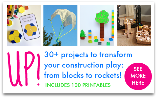 This fantastic resource will give your kids tons of fresh ideas for their block corner! This book is filled with fun and unique ideas your kids will love. Plus, it includes 100 pages of printable ideas that you can use as well!