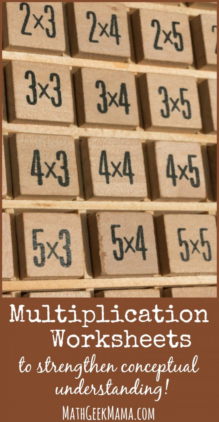 Fun Multiplication Worksheets that Build Conceptual Understanding