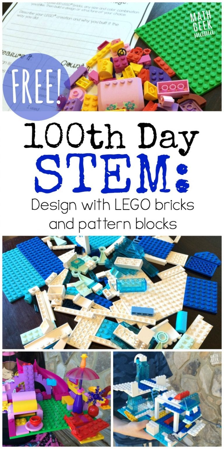 100th Day of School STEM Activities for K-6 {FREE!}