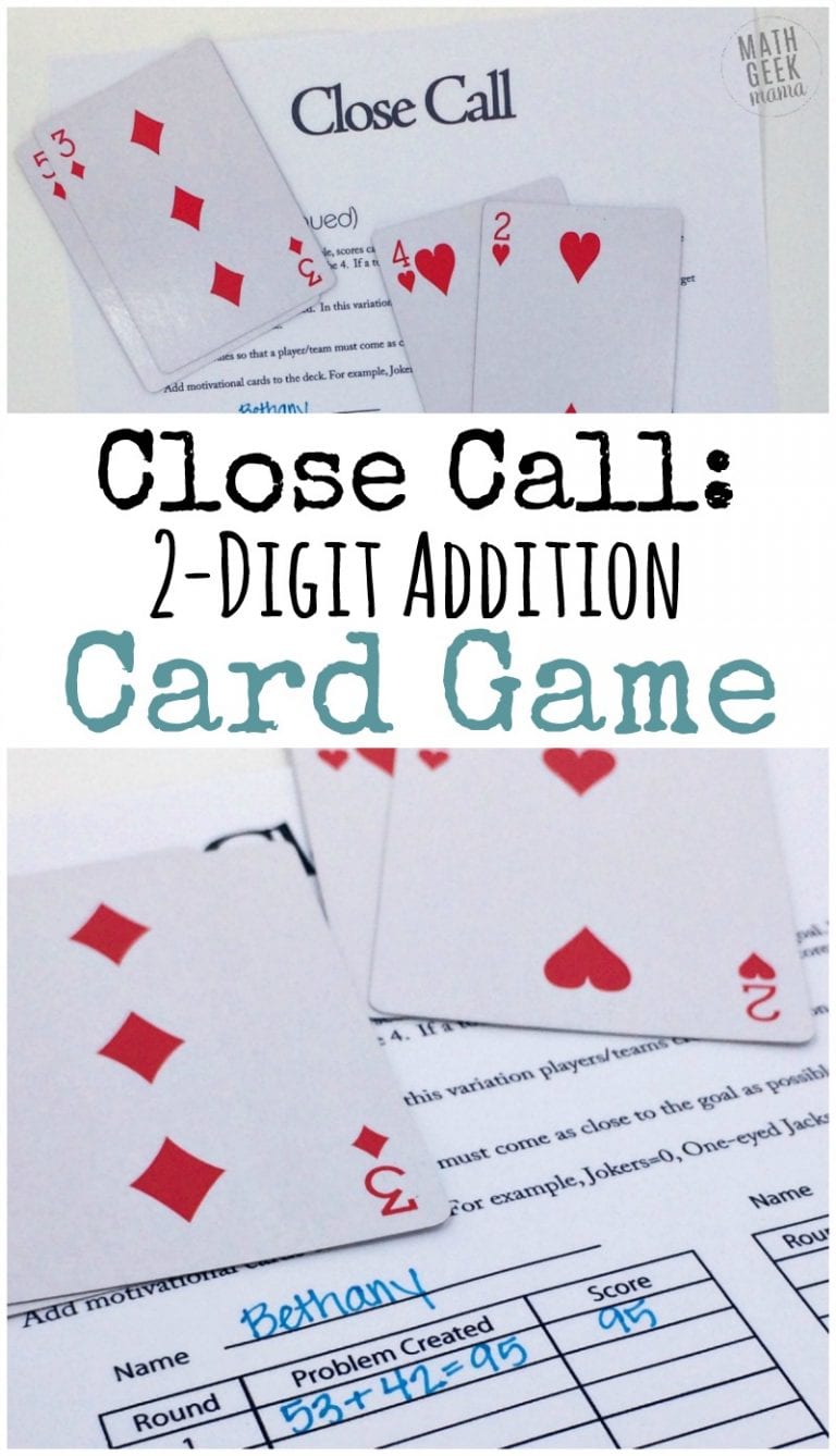 Close Call: Addicting 2-Digit Addition Card Game