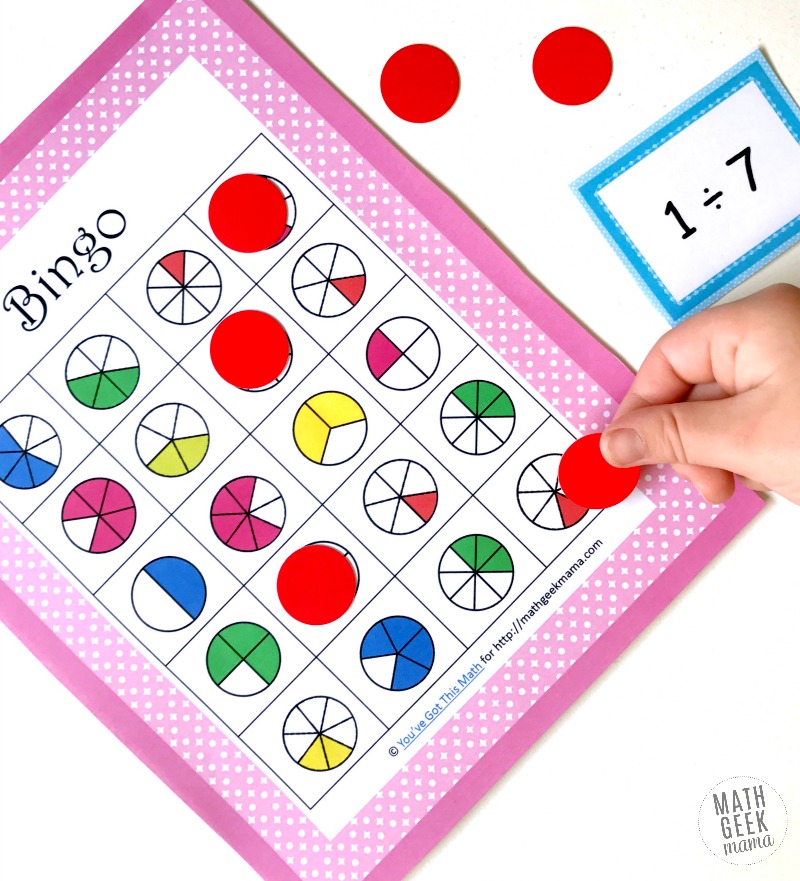 Do your kids struggle when their division problem has a solution that's a fraction? This post shares simple tips for how to teach this skill, as well as a fun and free division BINGO game to practice in a fun way!