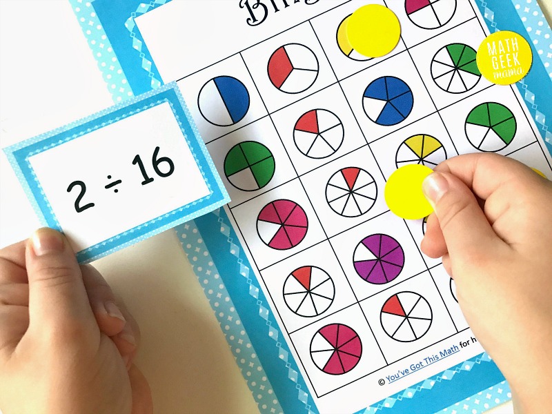 Do your kids struggle when their division problem has a solution that's a fraction? This post shares simple tips for how to teach this skill, as well as a fun and free division BINGO game to practice in a fun way!