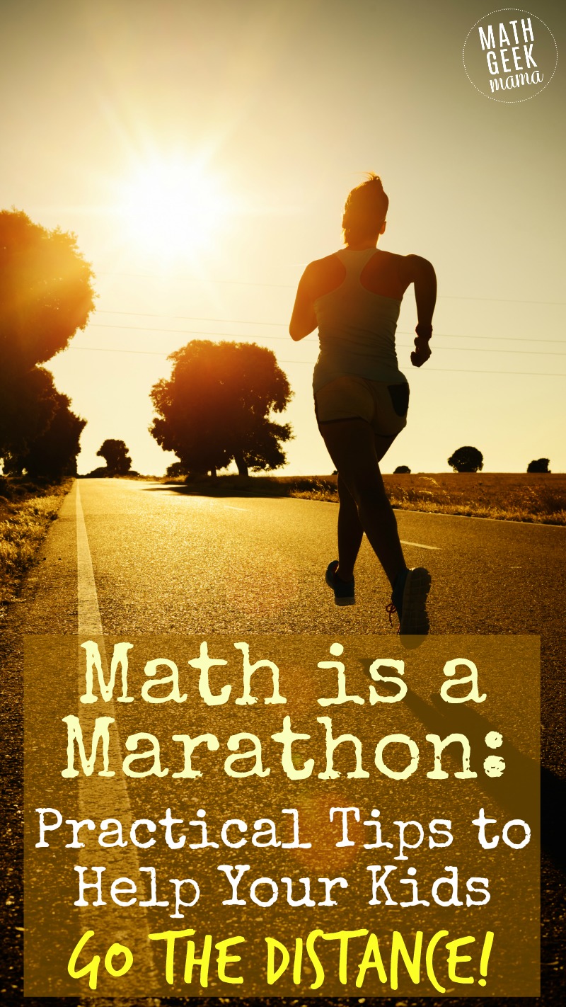 Worried your kids or students aren't adequately developing mathematical thinking skills? Learning math in a deep, meaningful way is a marathon, not a sprint. Read the full post for ideas and practical tips to help your kids go the distance!
