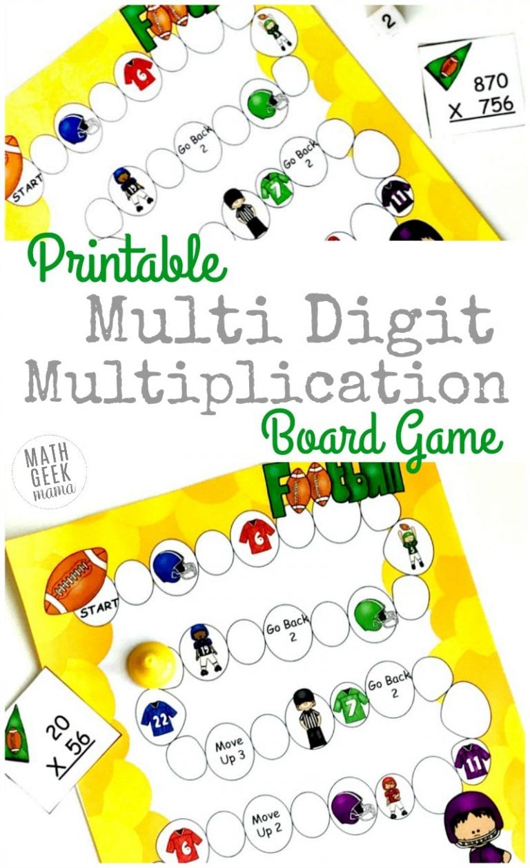 Simple Multi Digit Multiplication Game {FREE}