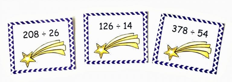 FREE Simple Printable Division Games {1-2 Digit Divisors}