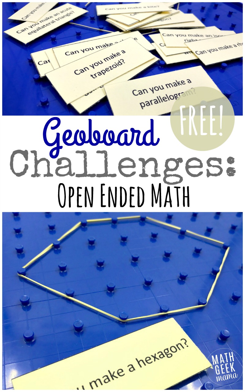 Explore, discover and analyze shapes with this fun set of Geoboard Activity Cards! Geoboards can be a powerful tool in the math classroom and this post will explain how to use them effectively, plus includes a free set of challenges to get you started!