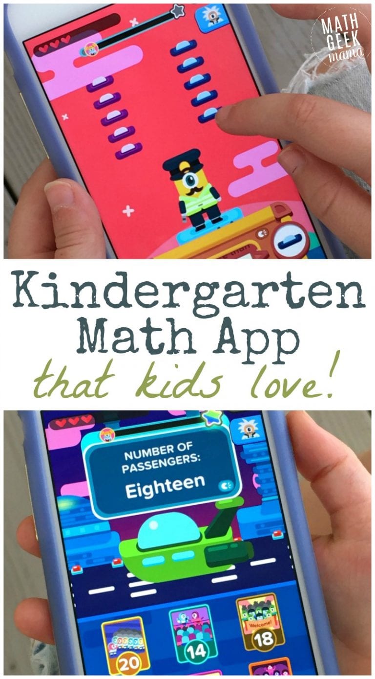 Fun and Engaging Kindergarten Math App {CCSS Aligned}