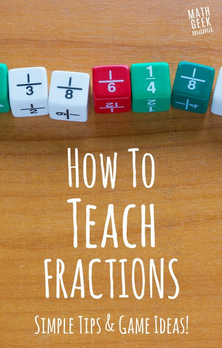 How to Teach Fractions {With Free Game Ideas}