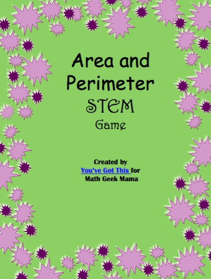 Looking for a new and engaging way to explore area and perimeter? Grab this FREE printable area and perimeter game to give your kids some fun, yet challenging hands on practice! All you need are some cuisinaire rods and you're ready to play. 