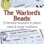 These fun and low prep learning activities are a great way to extend the learning with the book, "The Warlord's Beads." Teach kids about place value and large numbers and ancient China with this cute math storybook.