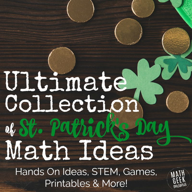 Looking for a unique math challenge this St. Patrick's Day? You're sure to find something in this huge list of ideas! It includes hands on activities, games, printables and STEM challenges for elementary kids to high school!