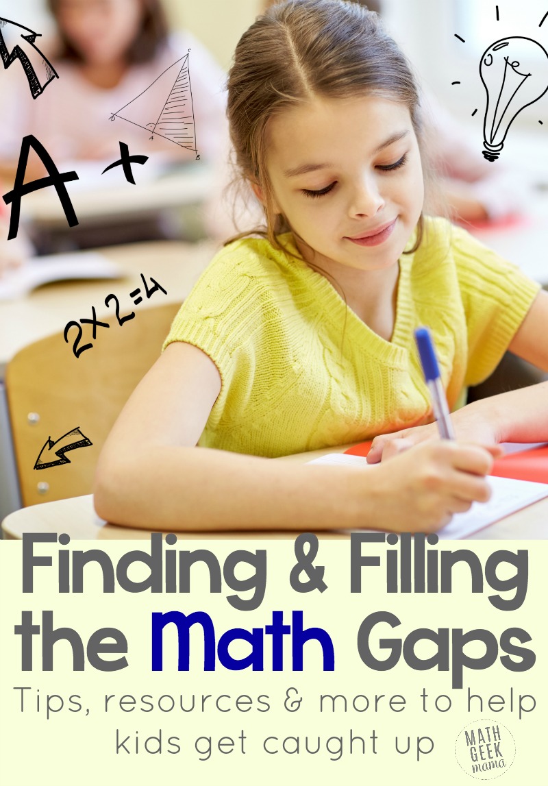 Worried your kids have gaps in their math learning that will hinder their future success? This post covers everything you need to know to find and fill math gaps. 