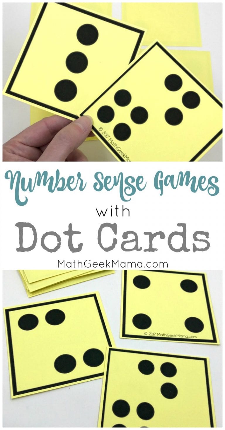 Number Sense Activities with Visual Dot Cards {Grades PreK-1}