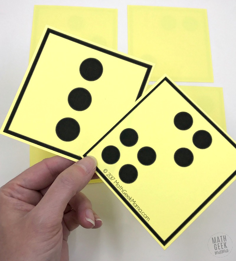 Help your kids build a strong foundation with visual dot cards. These will help kids count, subitize, add, subtract and more with simple, low prep games. 