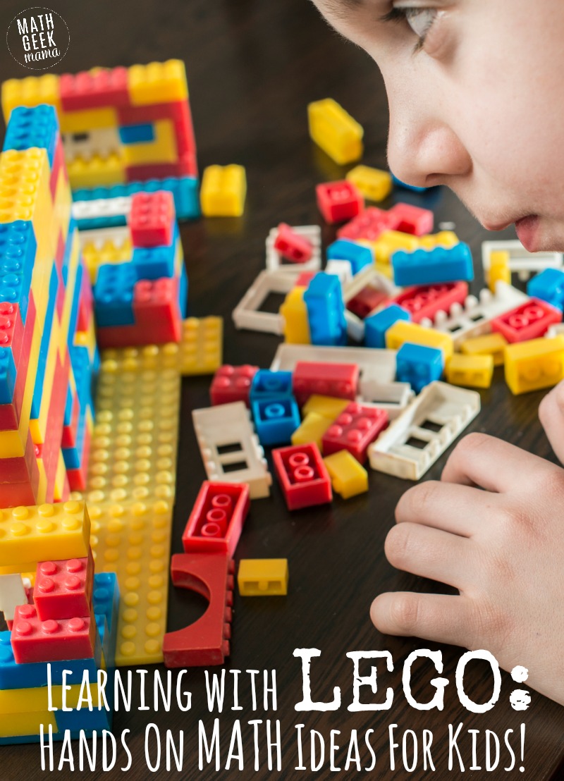  vil du lære at undervise og udforske matematik med LEGO klodser? I dette indlæg finder du snesevis af spil, ideer og printables til at udforske matematik med LEGO. Inkluderer ideer til børn i alle aldre!
