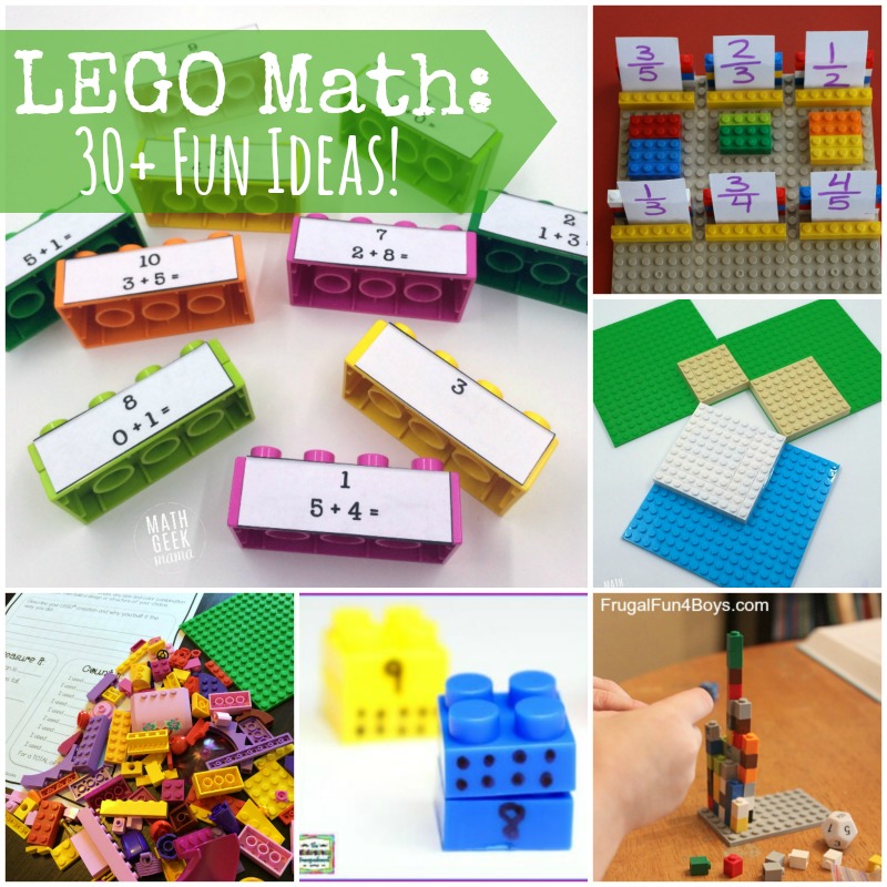 Want to learn how to teach and explore math with LEGO bricks? In this post you will find dozens of games, ideas and printables to explore math with LEGO. Includes ideas for kids of all ages!