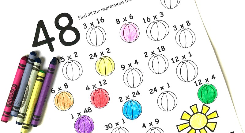 Need a quick and easy way to review multiplication facts? These low prep multiplication coloring pages are a great way to learn and practice skills. Plus, these will help kids find factors and see the commutative property of multiplication! Get them free!