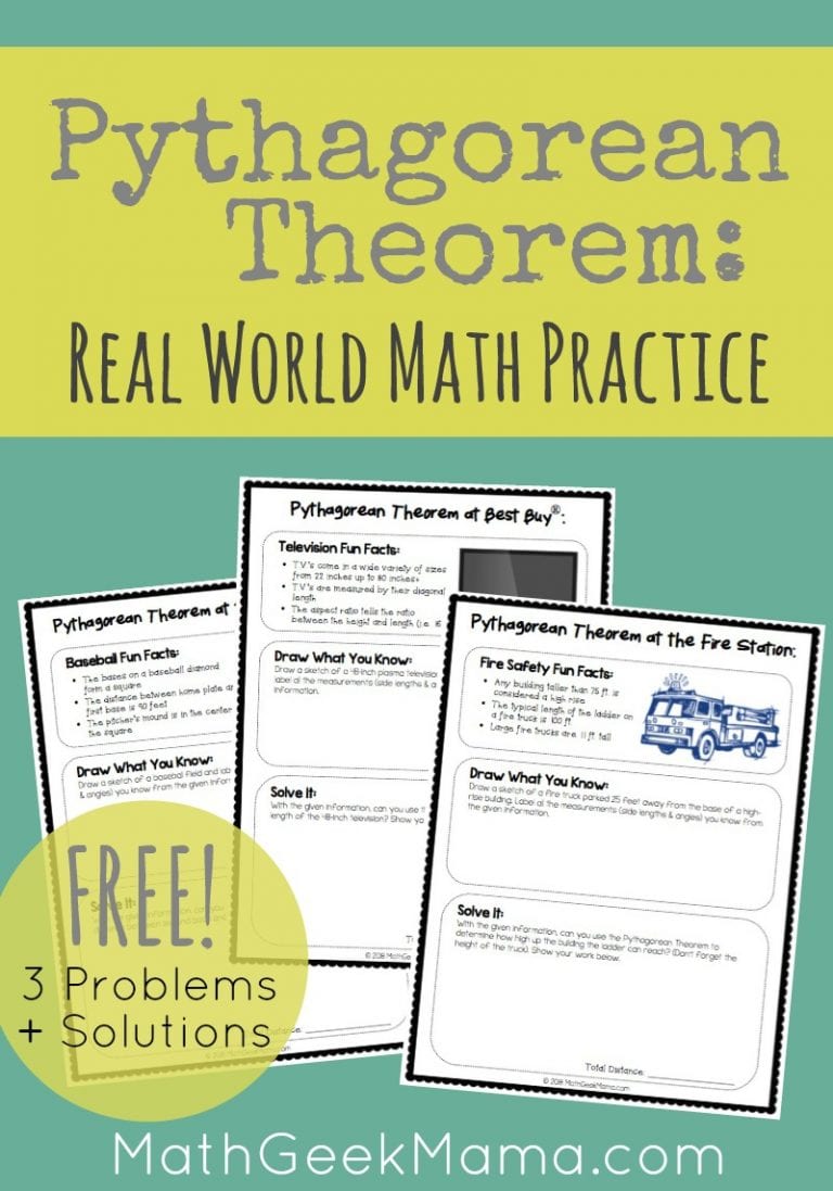 Real World Pythagorean Theorem Practice {FREE}