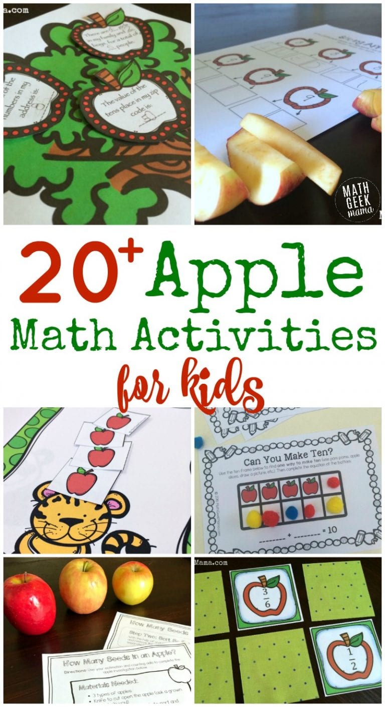 20+ Apple Math Games, Activities & STEM for Kids
