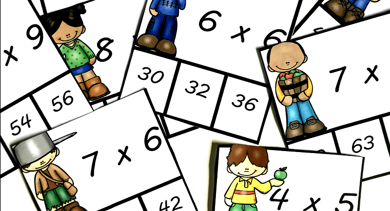 Looking for simple and low prep multiplication facts practice? These clip cards are great for a math center, for early finishers or for kids to practice at home with parents.