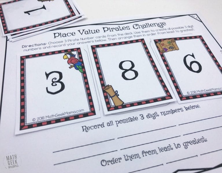 Place Value Pirates: FREE Printable Math Game